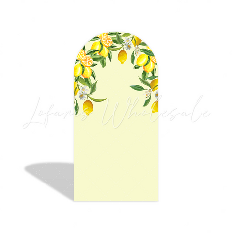 Toile de fond pour arche fête douche nuptiale Baby Shower anniversaire méditerranée maroc citron porcelaine bleue et blanche