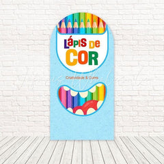 Toile de fond pour arche fun retour en classe école bleu pour thèmes apprentissage