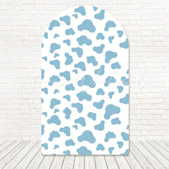 Toile de fond pour arche motif bleu et blanc style frais pour Baby Shower