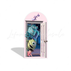 Toile de fond pour arche fête anniversaire Boo Monstres et Cie