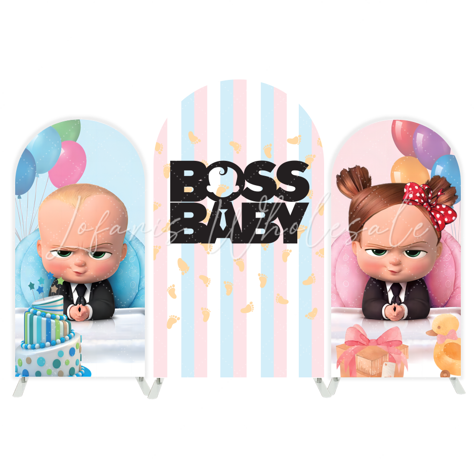 Housse pour arche thème Baby Boss pour fête anniversaire