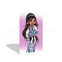 Toile de fond pour arche Joyeux Anniversaire Bratz