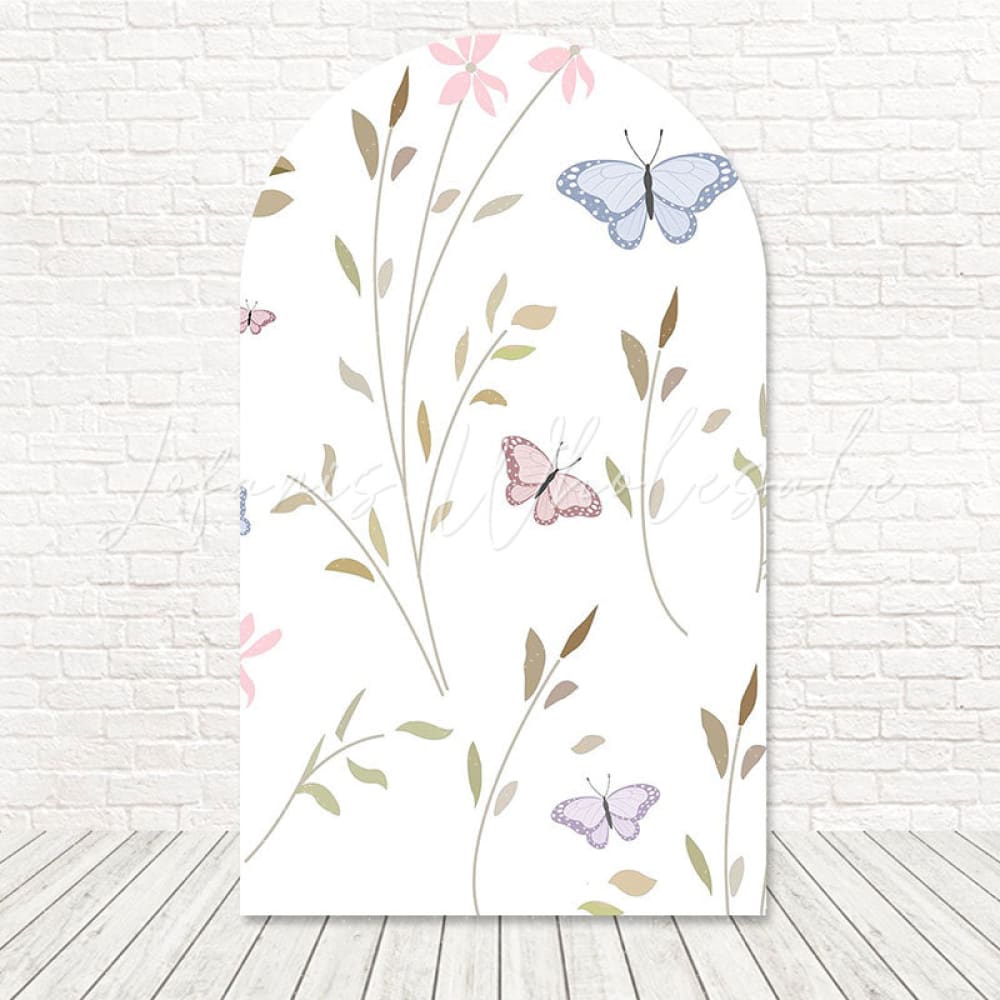 Toile de fond pour arche ailes colorées papillons pour séance photo jardin