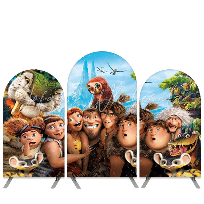 Kit toile de fond pour arche anniversaire garçons et animaux thème film dessin animé