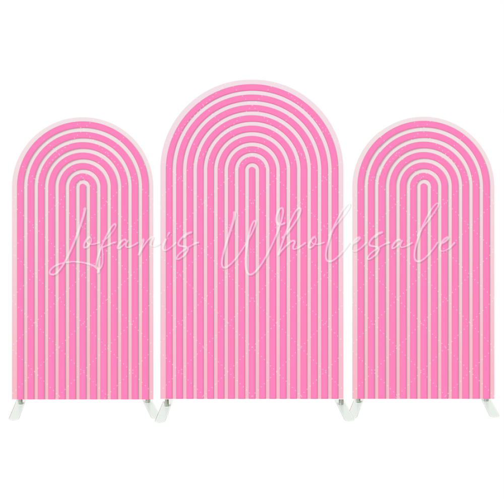 Toile de fond pour arche fête anniversaire Baby Shower ondulation Chiara