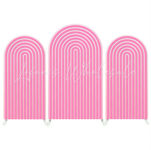 Toile de fond pour arche fête anniversaire Baby Shower ondulation Chiara