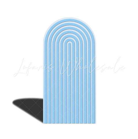 Toile de fond pour arche fête anniversaire Baby Shower ondulation Chiara