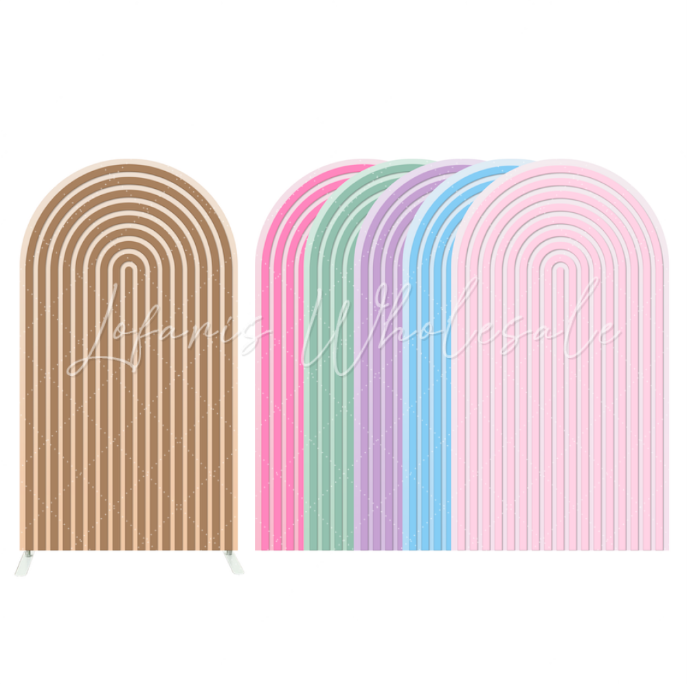 Toile de fond pour arche fête anniversaire Baby Shower ondulation Chiara