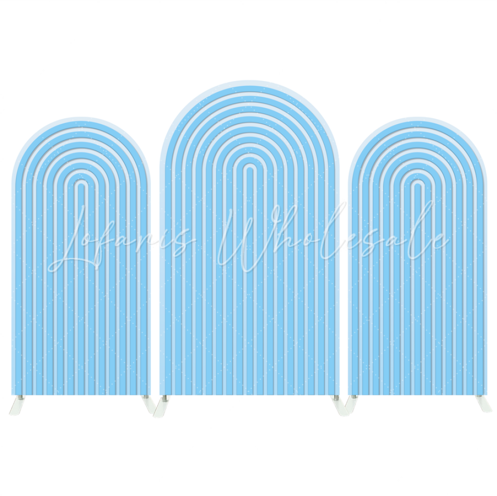 Toile de fond pour arche fête anniversaire Baby Shower ondulation Chiara