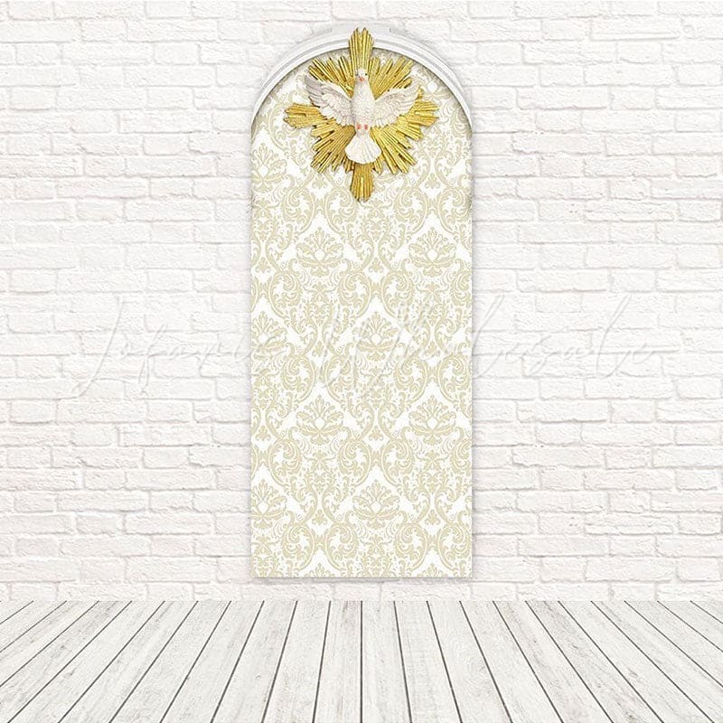 Toile de fond pour arche paix vol pigeon saint baptême pour moment doux