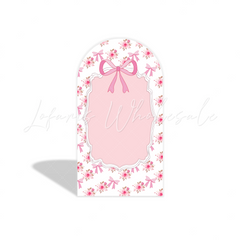 Toile de fond pour arche fête anniversaire fleur flore rose baptême