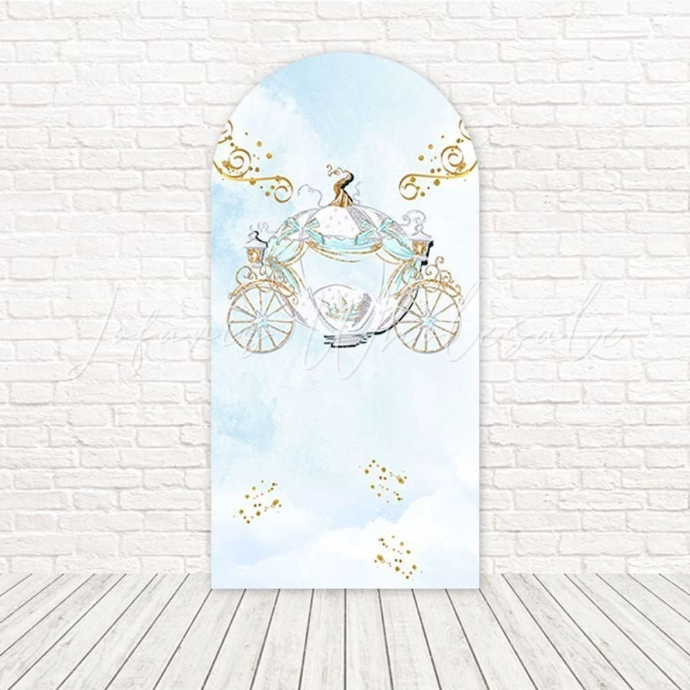 Toile de fond pour arche promenade conte de fées carrosse Cendrillon pour soirée magique