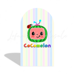 Toile de fond pour arche fond fête anniversaire Baby Shower Cocomelon