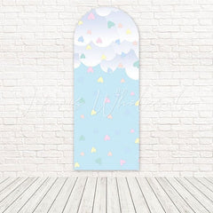 Toile de fond pour arche atmosphère fantaisiste romantique pluie amour couleur