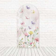 Toile de fond pour arche ailes battantes papillons colorés pour séance photo printemps