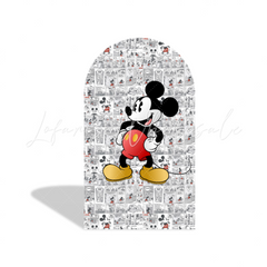 Toile de fond pour arche Joyeux Anniversaire thème dessin animé Mickey BD