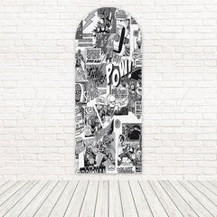 Toile de fond pour arche look audacieux action Comics Marvel pour vitrine fan