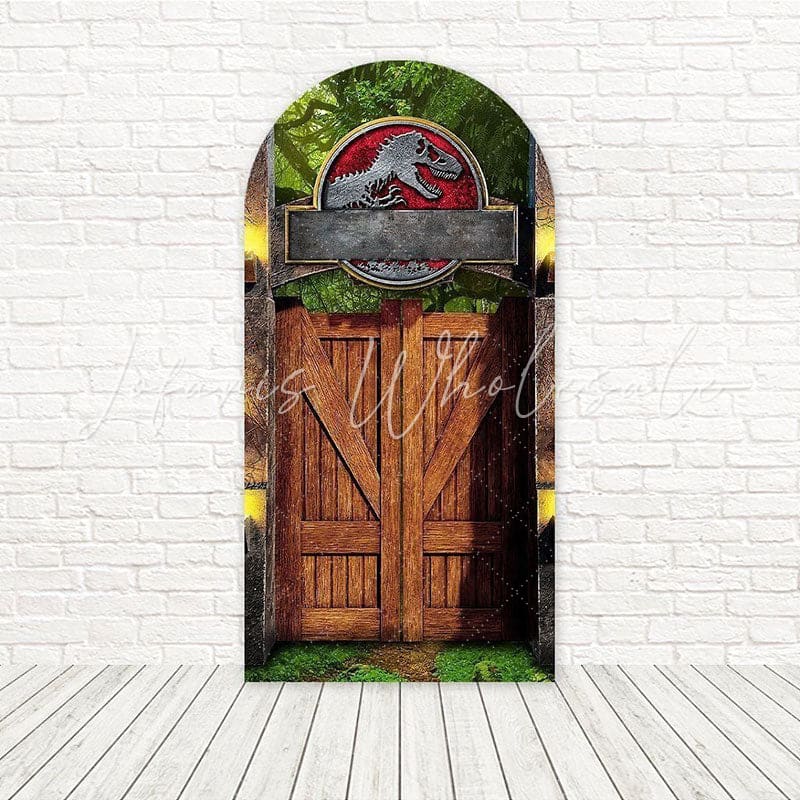 Toile de fond pour arche aventure porte Jurassic Park dinosaure pour fans dino