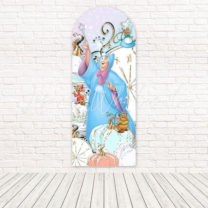 Toile de fond pour arche événement rêve conte de fées Princesse Cendrillon Disney