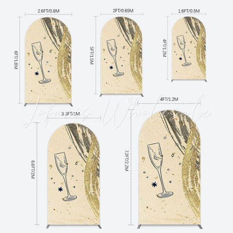 Toile de fond pour arche Nouvel An élégant pour look fête festive