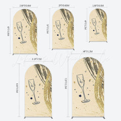 Toile de fond pour arche Nouvel An élégant pour look fête festive