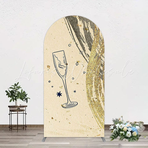 Toile de fond pour arche Nouvel An élégant pour look fête festive