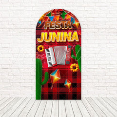 Toile de fond pour arche joie nourriture danse Festa Junina pour fête campagne brésilienne