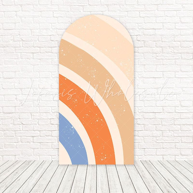 Toile de fond pour arche rayé premier voyage autour du soleil pour thèmes anniversaire fun