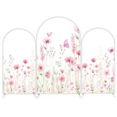 Toile de fond pour arche Joyeux Anniversaire fleur