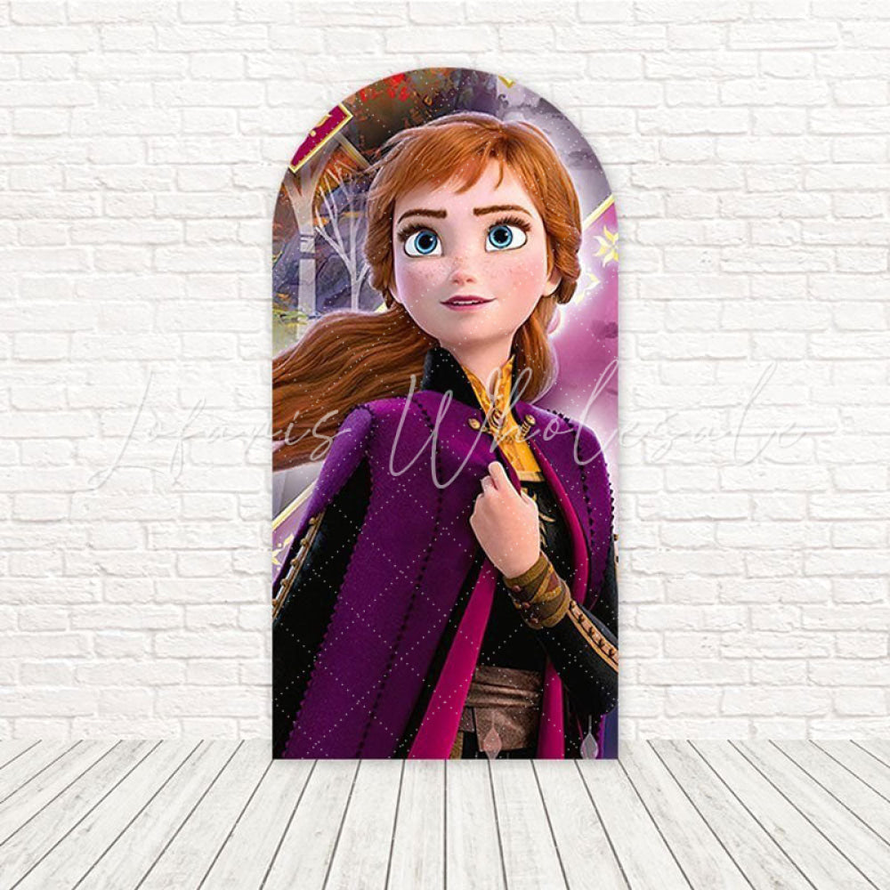 Toile de fond pour arche magie hiver château glace La Reine des Neiges pour événement Reine des Neiges