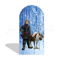 Couverture pour arche Joyeux Anniversaire thème La Reine des Neiges