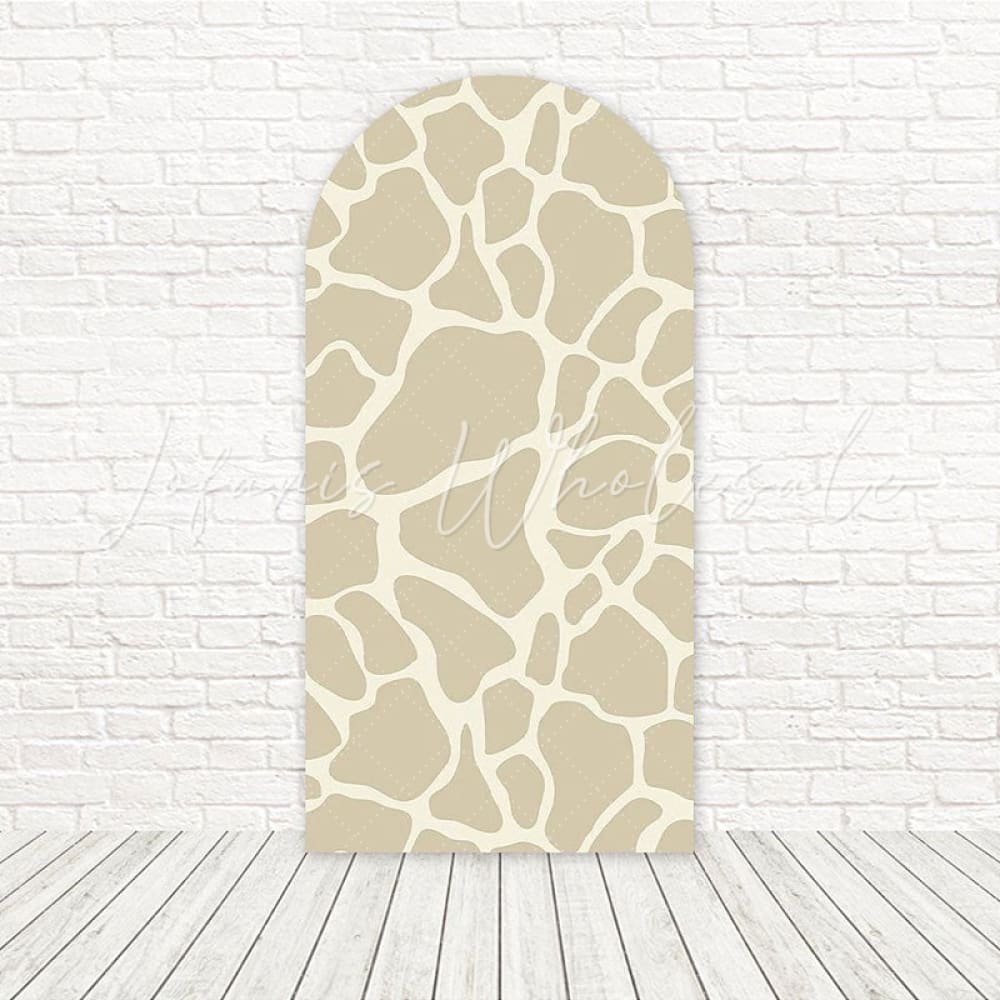 Toile de fond pour arche safari sauvage imprimé girafe pour décor fête jungle
