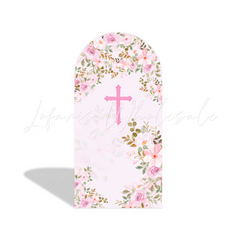 Toile de fond pour arche fête baptême Baby Shower Dieu bénisse