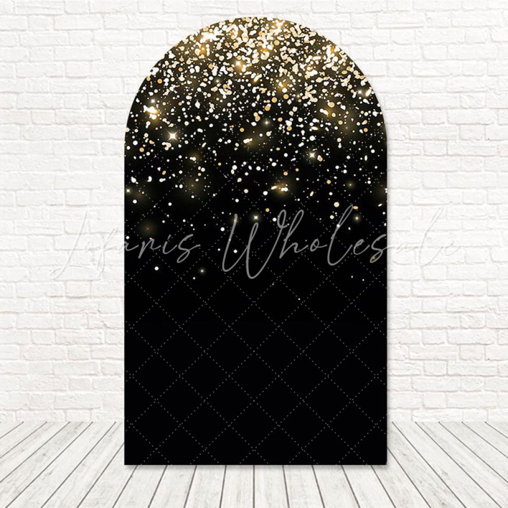 Toile de fond pour arche paillettes dorées brillance vive pour célébration luxe