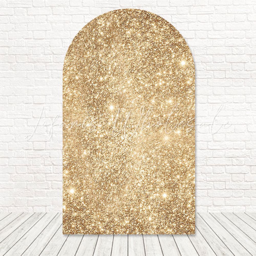 Toile de fond pour arche design lueur paillettes dorées pour nuit fête festive