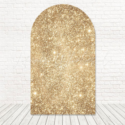Toile de fond pour arche design lueur paillettes dorées pour nuit fête festive