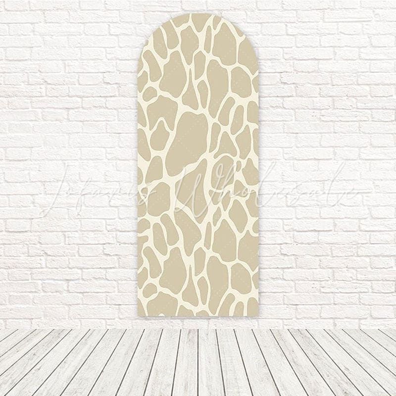 Toile de fond pour arche fête thème décoratif stylé imprimé vache gris