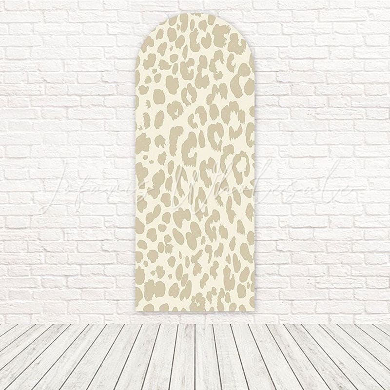 Toile de fond pour arche thème imprimé léopard gris pour décor stylé et tendance