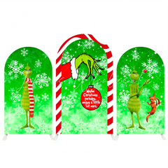 Toile de fond pour arche Joyeux Anniversaire dessin animé Le Grinch