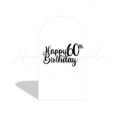 Toile de fond pour arche fête Joyeux 60e Anniversaire