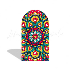 Toile de fond pour arche fond Mandala vacances Joyeux Lohri