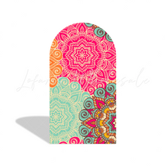 Toile de fond pour arche fond Mandala vacances Joyeux Lohri