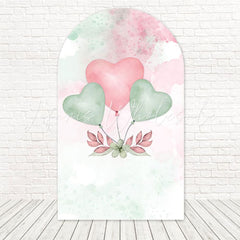 Toile de fond pour arche ballons cœur révélation genre pour ensemble célébration