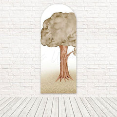 Toile de fond pour arche scène conte forêt magique chemin arbre capuchon pour ensemble heure du conte