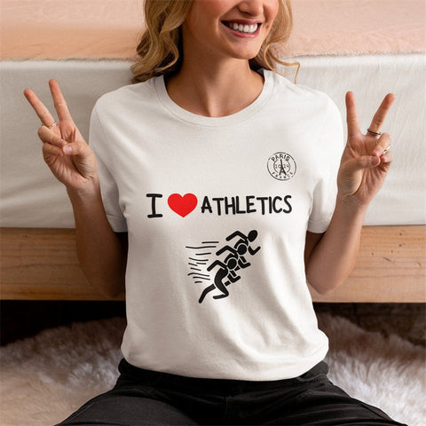 T-shirt à manches courtes olympique I Love Athlete Paris 2024