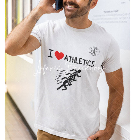 T-shirt à manches courtes olympique I Love Athlete Paris 2024