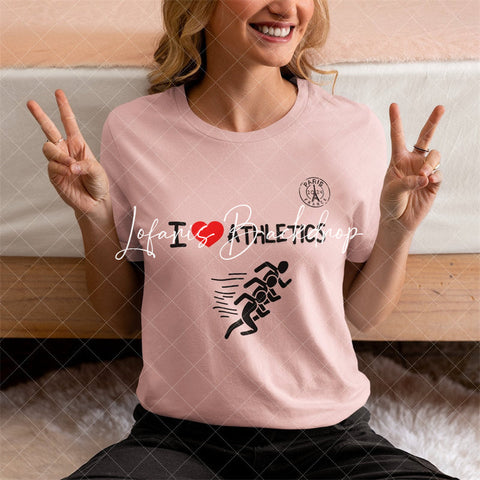 T-shirt à manches courtes olympique I Love Athlete Paris 2024