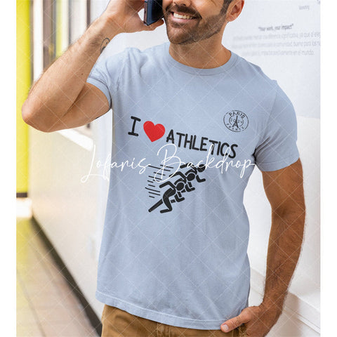 T-shirt à manches courtes olympique I Love Athlete Paris 2024