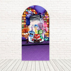 Toile de fond pour arche fantaisiste bouteille famille Vice-Versa pour événements fun