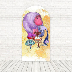 Toile de fond pour arche personnages drôles Vice-Versa pour événement film d'animation